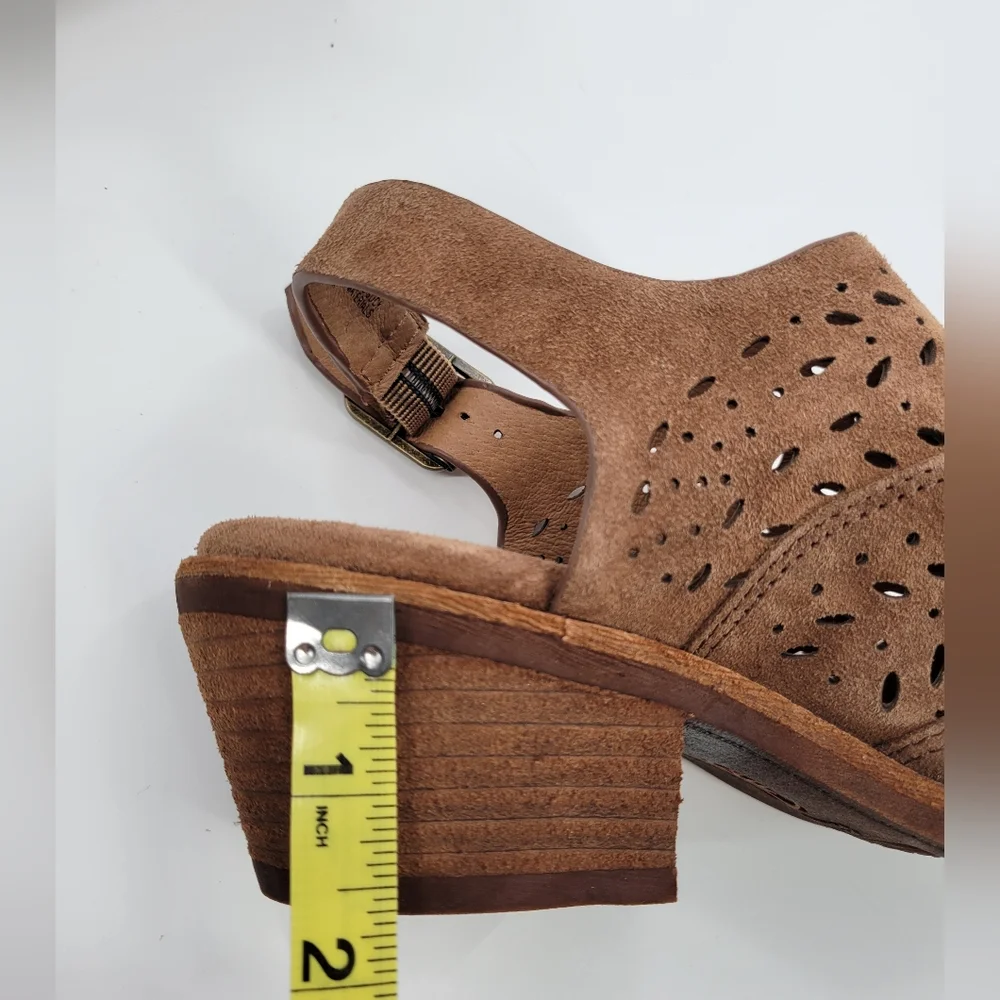Sofft Alyce Western Perforated Mule Slingback Bootie 6.5M